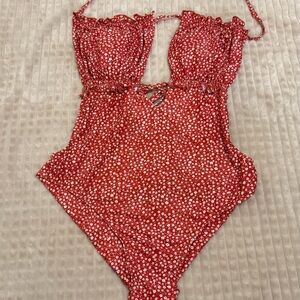 MakeMeChic Floral One Piece Swimsuit